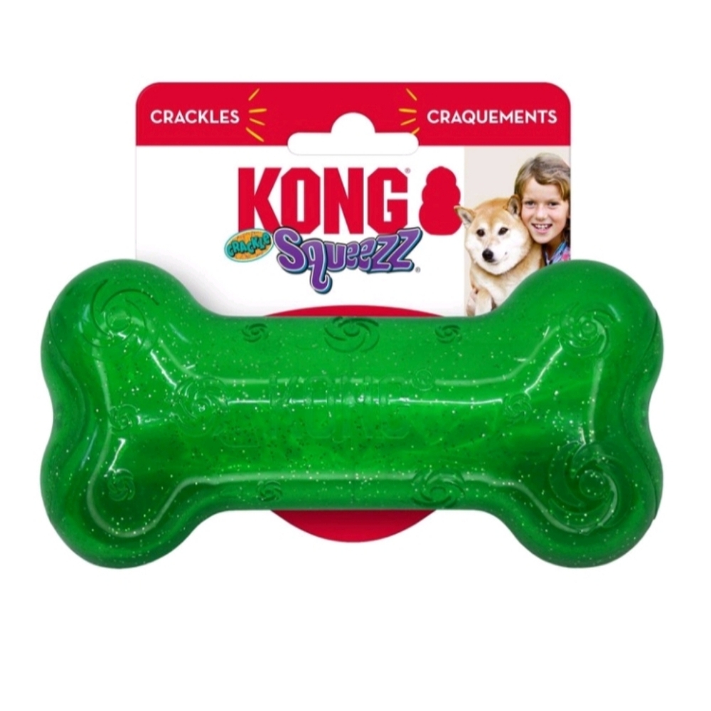 Kong squeezz crinkle Crack dog toy